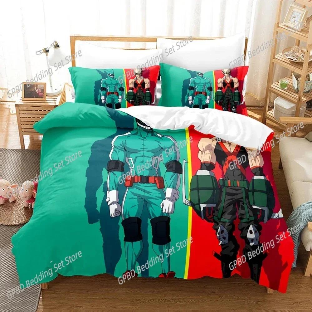 My Hero Academia 3D NEW Duvet Cover Pillowcase Bedding Set Adult Boy Girl Bedroom Decoration Children Single Double Large