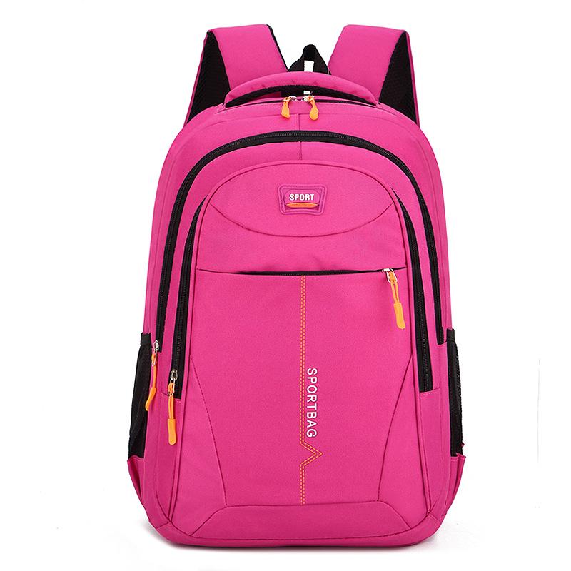 Student School Bag Korean Style Casual Unisex Backpack Letter Print Outdoor Water-Repellent Laptop Business Backpack