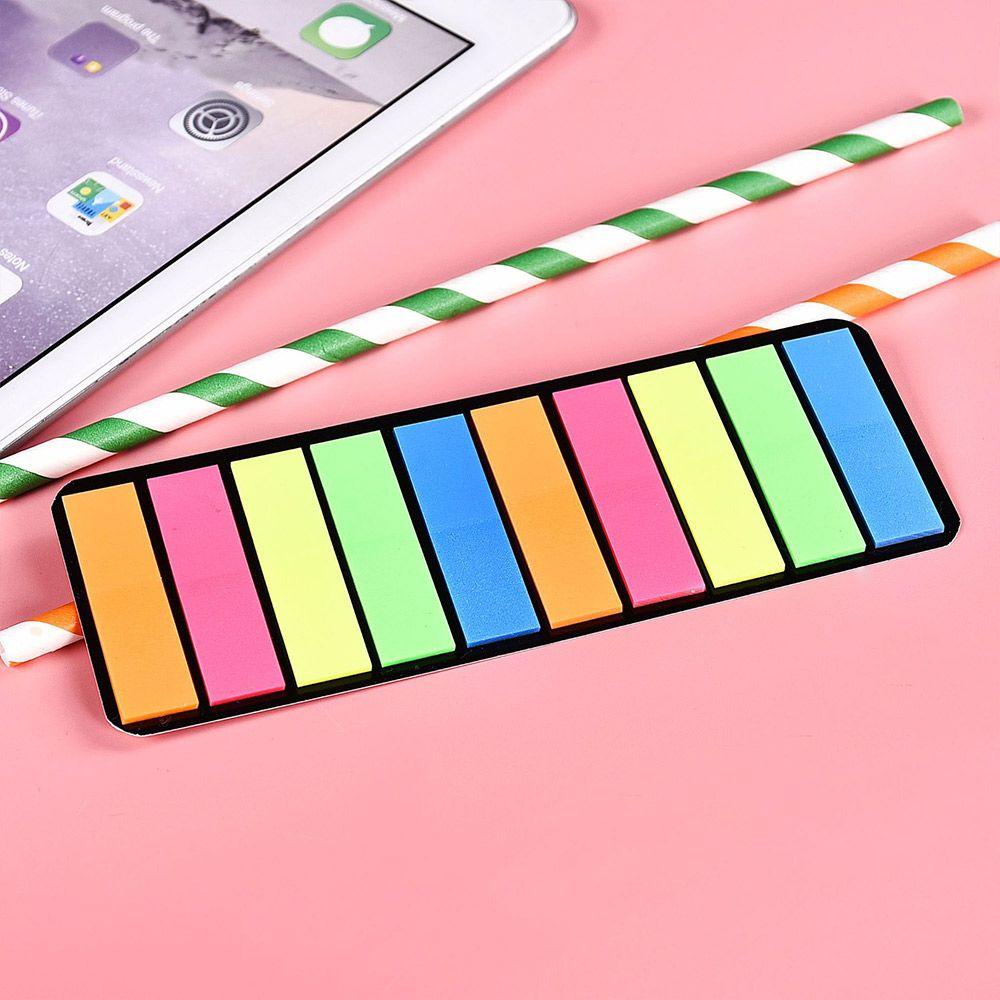 School Supplies Memo Pad Sticky Notes Fluorescent Notes Bookmarks Planner Stickers Paper Sticker