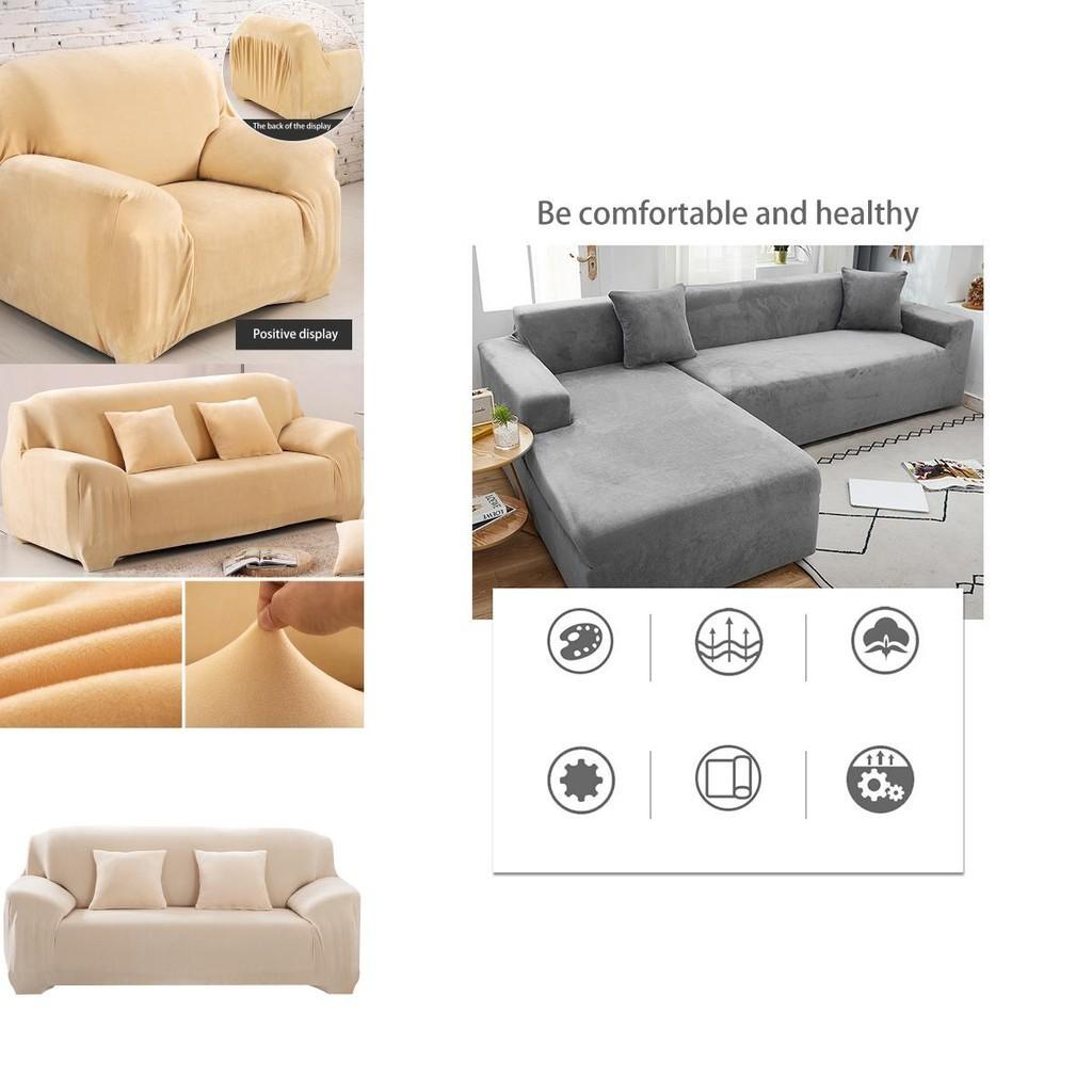 Elegant Elasticity Sofa Cover Soft Flannel Couch Cover For Stylish Home Dcor