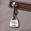 Retro PU Leather Handbags for Women Flower Decor Women's Shoulder Bag Leather Tote Bag