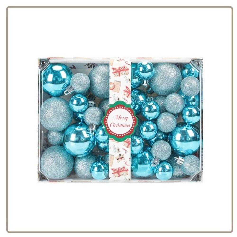 42Pcs/set Xmas Baubles Christmas Ball Set Plastic Xmas Ornament Ball Xmas Tree Hanging Pendant