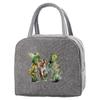 Portable Food Insulation for Traveling  Jungle Tiger Letter Printing Box Picnic Waterproof Oxford Zipper Insulation Lunch Bag