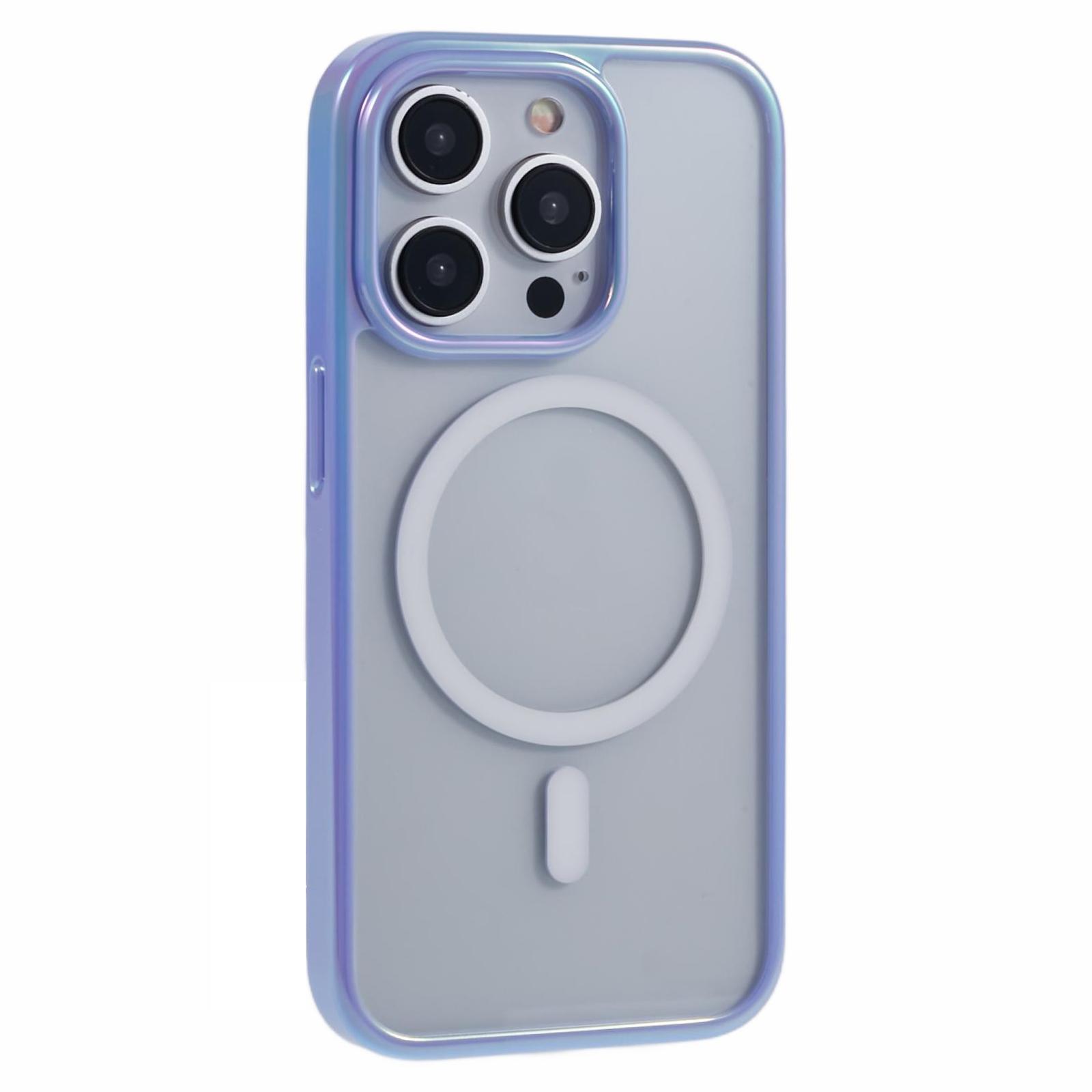 

KIGC For iPhone 15 Pro Case Compatible with MagSafe Dazzling Color TPU+PC Phone Back Cover C