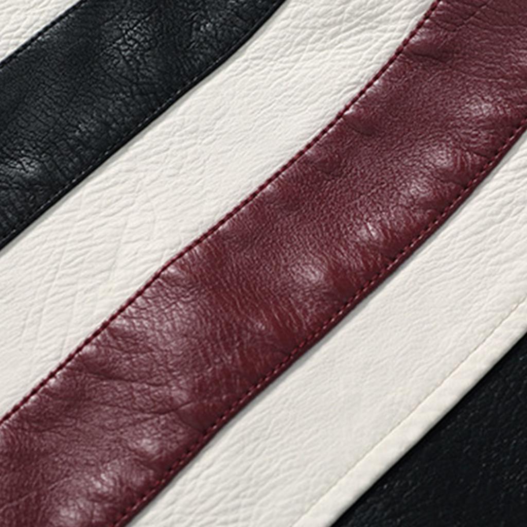 Veste zippée à col montant pour homme, tendance rétro vieillie, veste de moto pour homme
