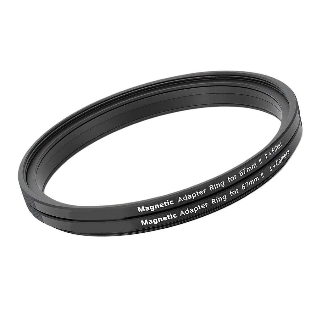 67mm Magnetic Lens and Filter Adapter Ring Kit Aluminum Alloy Lens Filter Adapter Ring for Threaded Filters