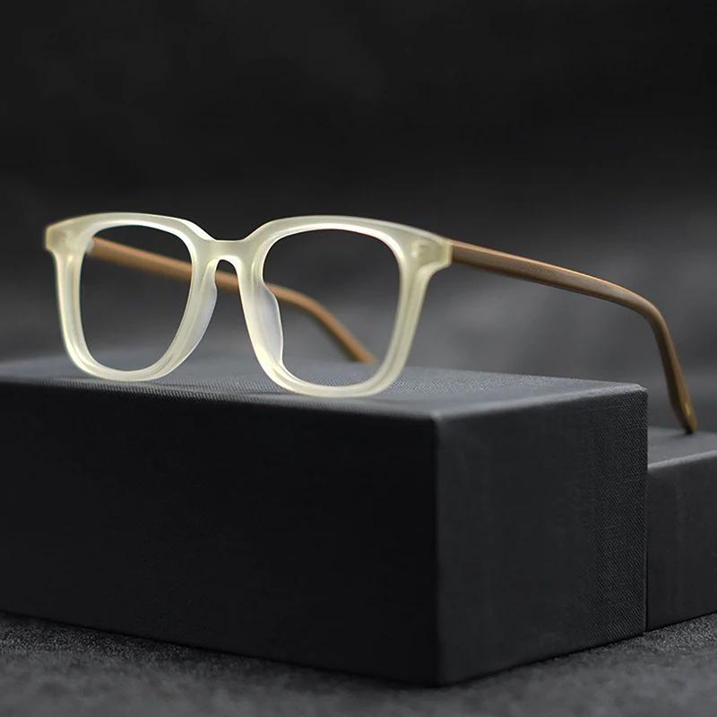 Fashion Vintage Frosted Square Optical Glasses Man Simple Trendy Unisex Eyeglasses for Women Men Literary Retro Matte Eyewear