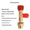 HS-1223 R410 Refrigerant Charging Valve (5/16 SAE Male & Female Threads) - 1 Piece.