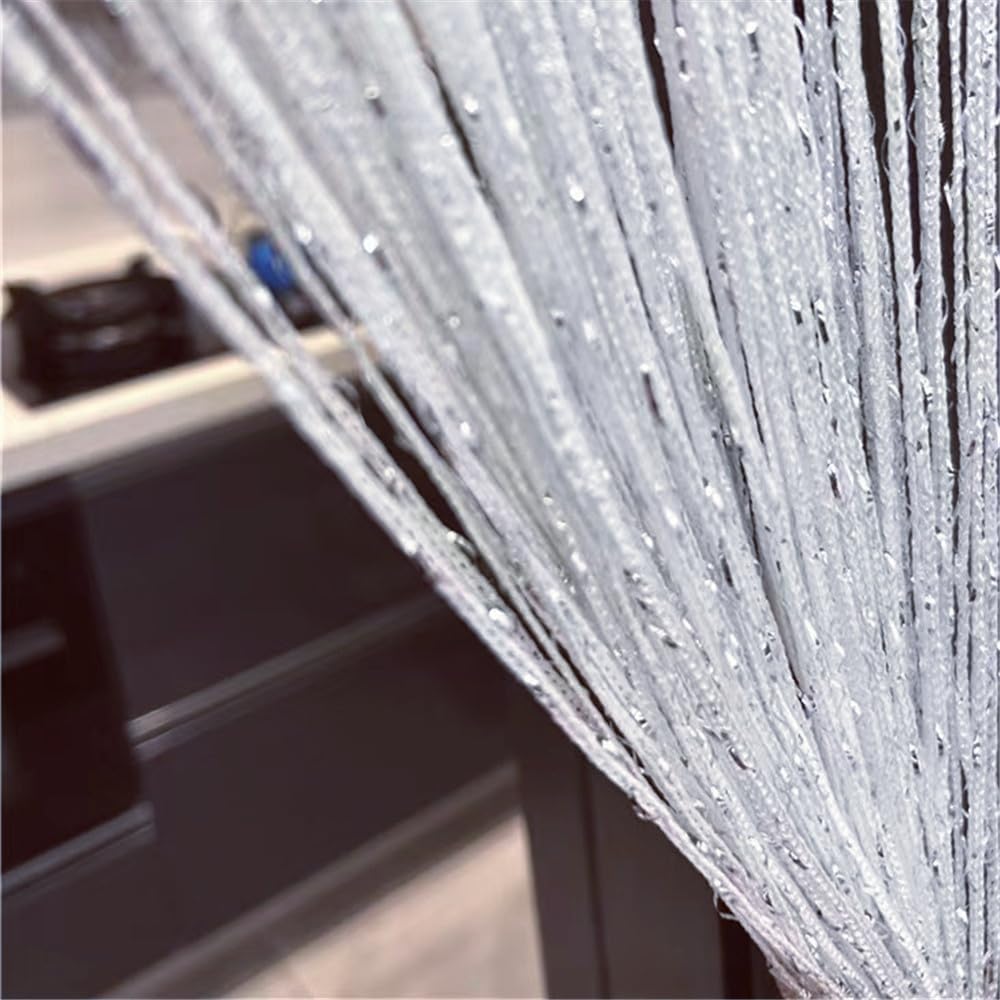 Ave Split Decorative Door String Curtain Wall Panel Fringe Window Panel Drapes Room Divider Blind Divider Tassel Screen Home 100cm*200cm