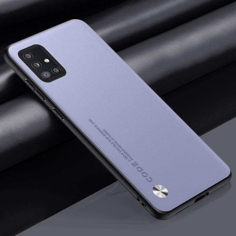 

Чохол для телефону для Samsung A51 A71 5G Розкішний шкіряний чохол із PU для Samsung Galaxy A51 A71 M21 M30S 4G Силіконовий захист Coque For M21 світло-фіолетового кольору