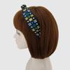 LALA Geometric Diamond Ethnic Hairband - Blue