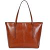 Leather Big Bag Style Oil Wax Leather Handbag Retro Tote Bag Shoulder Armpit Bag Retro Style