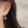 6PCS Y2K Punk Crystal Star Moon Pendant Earring Set For Women Girl Men Gothic Vintage Aesthetic Grunge Jewelry Ear Accessories