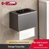 Gun Gray Punch-Free Space Aluminum Wall-Mounted Bathroom Towel Rack