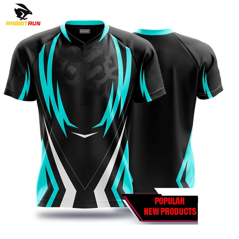 2024 E-Sport-Stil Tops Herren T-Shirt Fitness Laufen Kurzarm Mode Jungen Sportbekleidung Fan Training Kinder Fußball T-Shirt