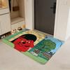 Clifford t-the B-Big R-Red D-Dog Floor Mat Soft Cartoon Flannel Non-Slip Kids Play Mat & Entrance Door Mat for Bathroom Bedroom