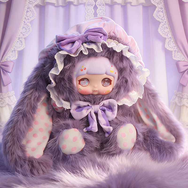 Nieuwe Xuefu Konijn Kant Droom 600% Vloeibaar Zand Oog Serie Blind Box Zacht Knuffelkussen Ornament Mysteriedoos Verrassingscadeau Speelgoed