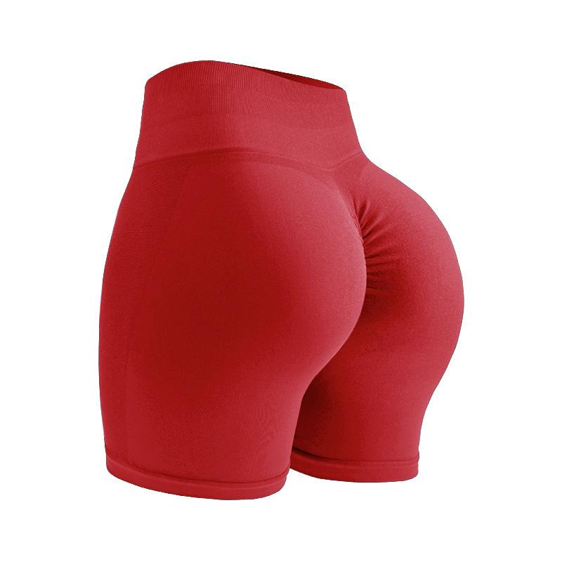 Yoga Shorts Nude Peach Buttocks Tight Fit High Waist Seamless Fitness Exercise Yoga Shorts For Women