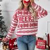 Cheers Christmas Round Neck Long Sleeve Sweater