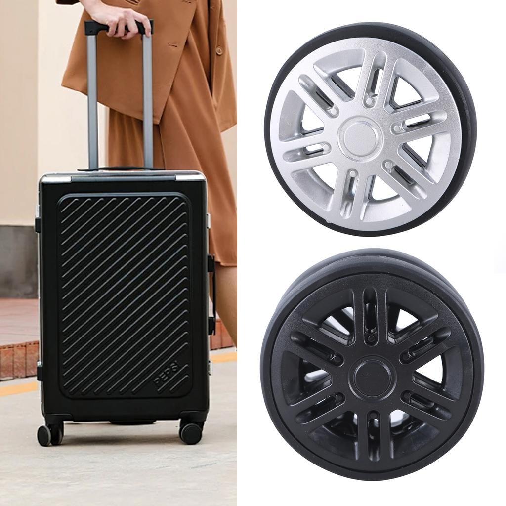 Set of 8 Travel Luggage Suitcase Replacement Wheels 60mm Plastic Caster Wheels Repair Kits Shelf Replacement Wheels