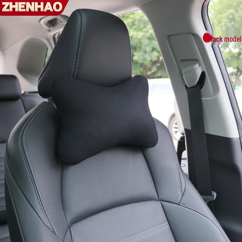 Car Cartoon Ice Silk Headrest: Wear-Resistant Neck Pillow for Car Interior