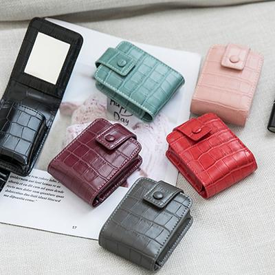 1PC Fashion Mini Cosmetic Bag Creative Makeup Lipstick Bags Portable Makeup Pouch Storage Cases with Mirror
