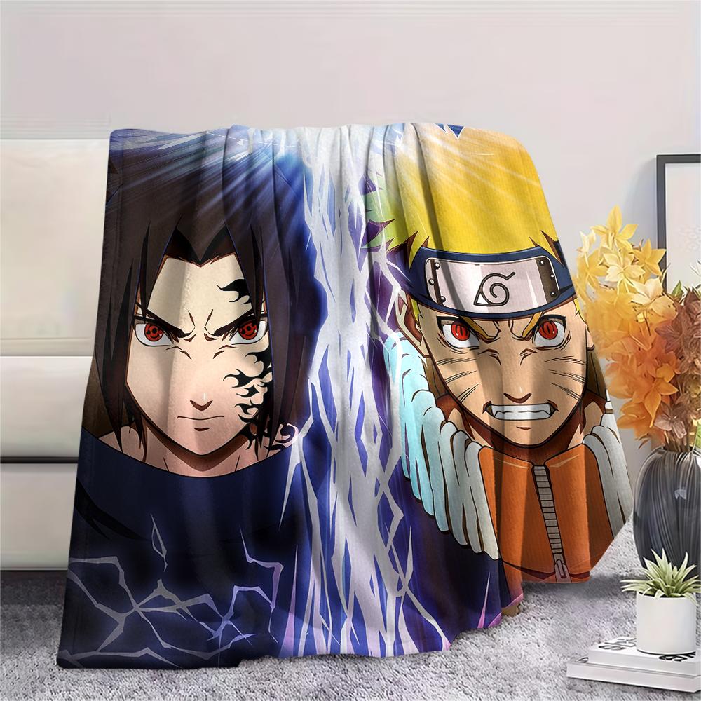 Naruto Characters pattern Flannel Blanket, High quality Comfortable for All Seasons, Home Decor, Warmth and Comfort, Perfect for Gifts.