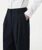 MUSINSA STANDARD WOMAN Women'S Lightweight High-Waisted Wide Hidden Banding Slacks [Navy]