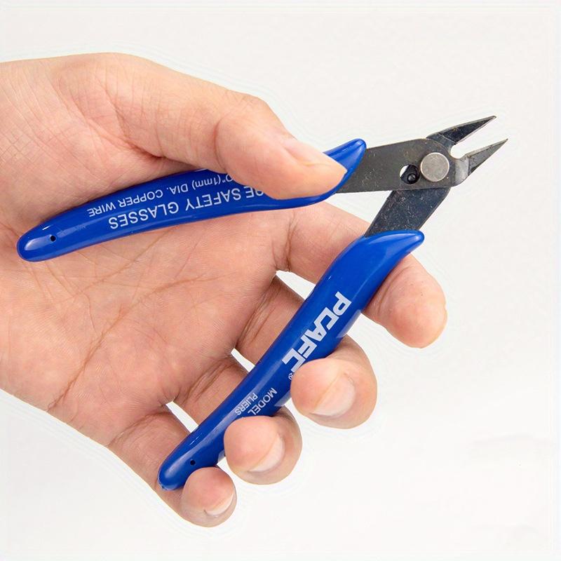Chrome Vanadium Steel Industrial Electronic Pliers for Wire Cutting, Trimming Plastic, and Electronic Feet - Durable Model DIY Hand Tool Scissors