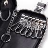 Cow Split Leather Men Women Key Holder House Keychain Bag Organizer Car Key Case Pouch Multifunctional Small Wallet Mini Purse