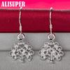 925 Sterling Silver Tree Drop Earrings Jewelry