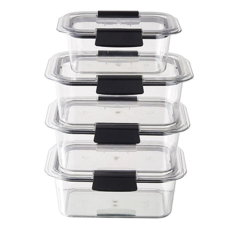 Recipiente de almacenamiento de alimentos hermético transparente para cocina y granos