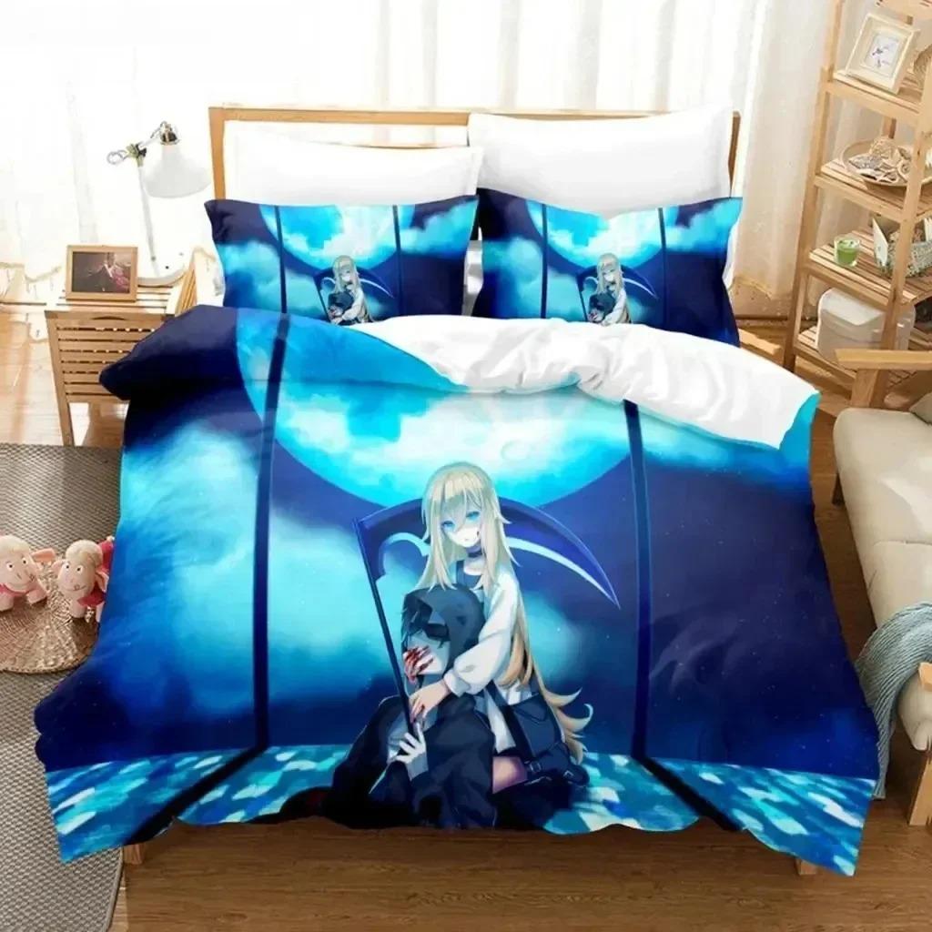 3D Print Anime Angels Of Death Bedding Set Bedroom Soft Modern Bedspreads Comefortable Duvet Cover Quilt Cover And Pillowcase