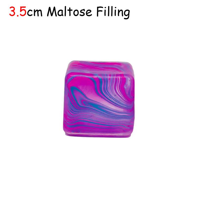 Needoh Beautiful Gradient Marbling Swirl Pattern Fidget Pinch Toy Maltose Anxiety Relief Ease Mental Strain Desk Accessory Gift