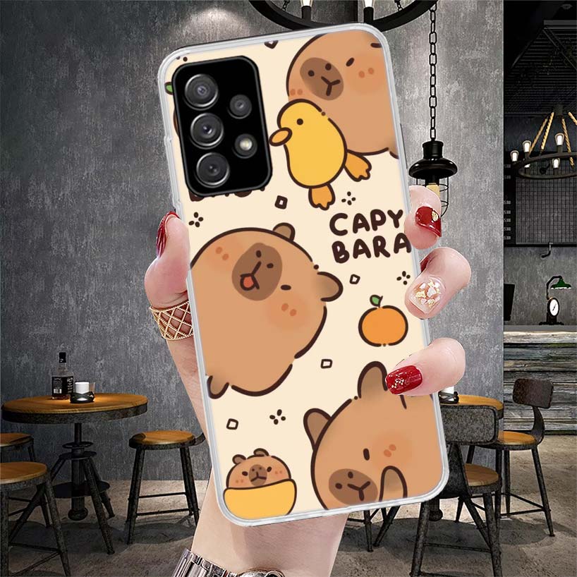 Funny Capybara Cartoon Animal Soft Phone Case For Samsung Galaxy S22 S23 S24 S25 Edge S26 Ultra S20 FE S21 Plus + Fundas Coque G