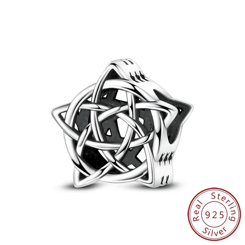 Original Copper Charms Bead Pendant Bear Puppy Love Starry Night Charms Fit Bracelet Bangle Women Diy Jewelry Gift