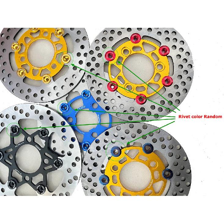 220mm RPM Motorcycle Brake Disc  Floating Disk Rotor Brake Caliper Universal 3 Hole Front Rear Wheel  For Yamaha Scooters Niu