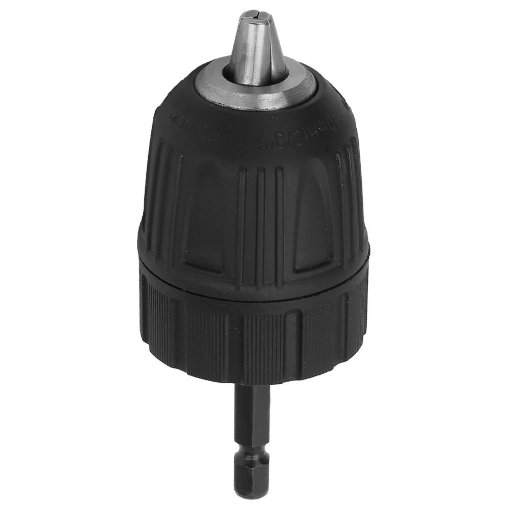 Plastic Casing Drill Chuck 0.8 10mm 3 8 24UNF + 1 4 Hex Head 3 8 Thread Extension Rod