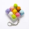 Anti-Stress Fidget Toy Keychain Mini Keycap Fidget Toy Bag Charms Keyboard Keychain  Pass The Time