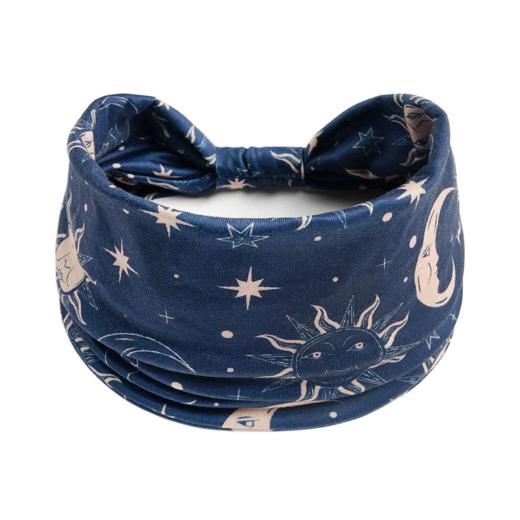 Women's Wide Retro-Style Elastic Sports Headband - Yoga & Hair Accessory