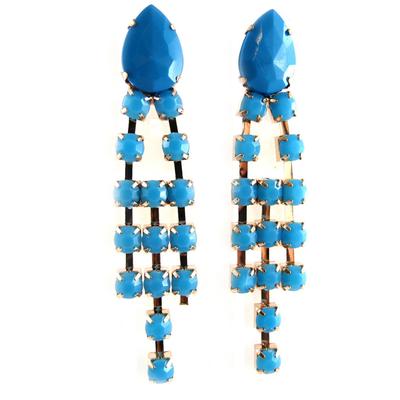 [L1887] - Turquoise 'Sissi' Designer Earrings