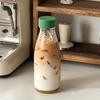 Portable Coffee Cup Glass Coffee Cup Transparent Glass Cups Reusable Milk Cup Latte Coffee Cup Beverage Cup for Milk, Coffee