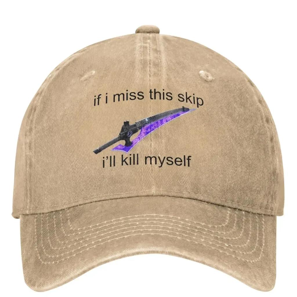 2 Game Washed Baseball Cap If I Miss This Skip Casual Hip Hop Hats Summer Women Outdoor Sun Sun Protection Baseball Caps