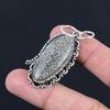 Natural Stingray Coral Gemstone Jewelry 925 Sterling Silver Pendant For Girls