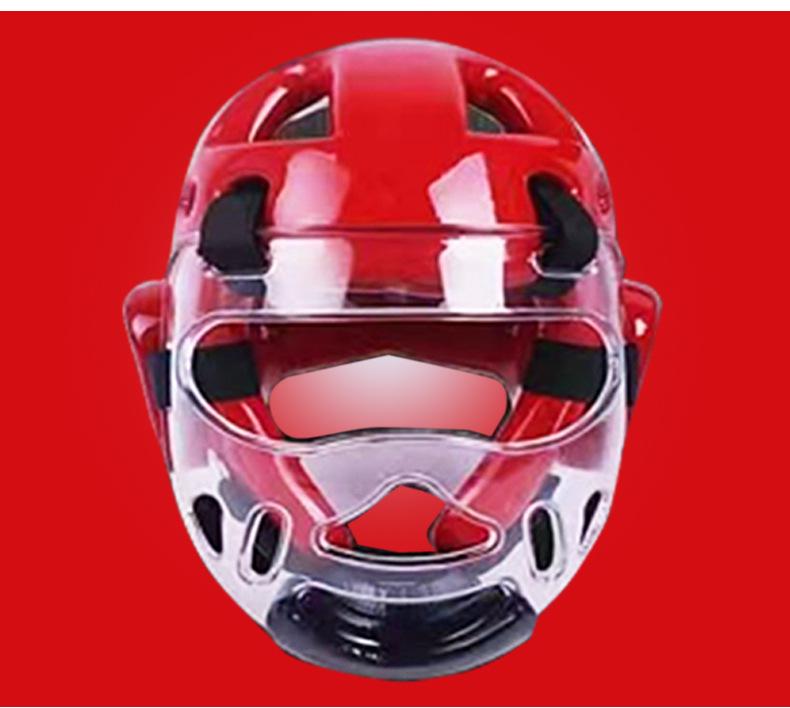 Professional Taekwondo & Karate Headgear with Face Shield and Ear Protection for Adults