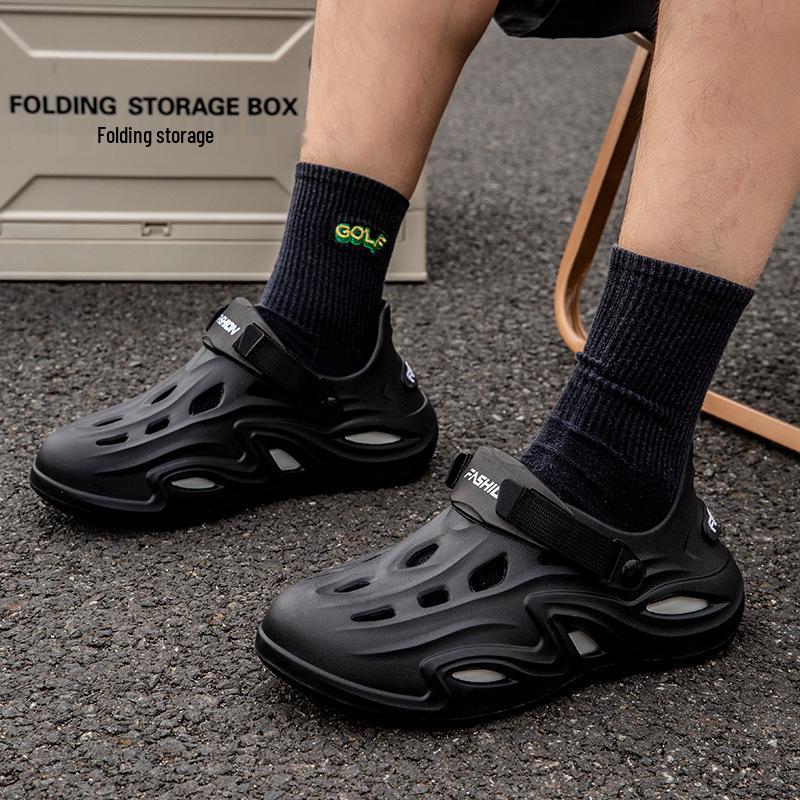 

Мужские EVA Нескользящие Пляжные и Уличные Клоги с Закрытым Носком Nanbo Wan 38 чёрный