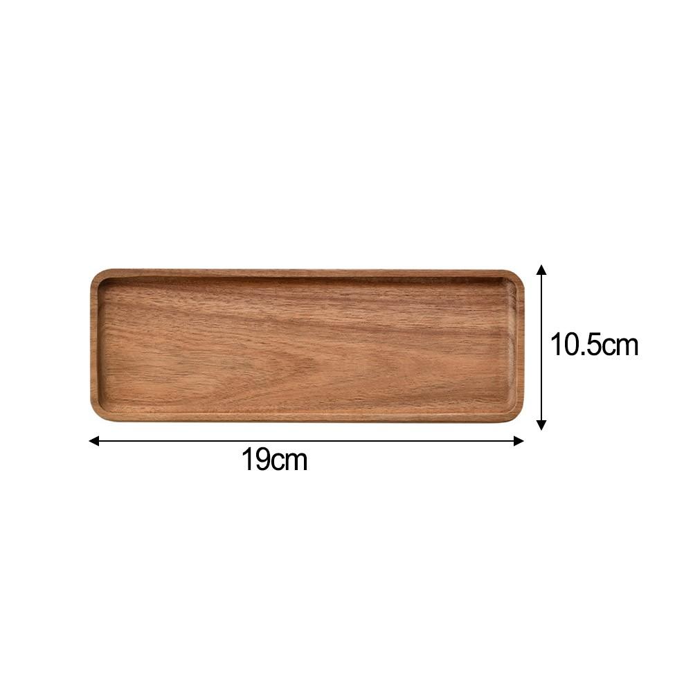 

Irregular Oval Plate Serving Tray Wooden Dinner Plate Charming Home Decoration 19*10.5cm