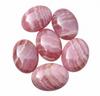 Natural Rhodochrosite Oval Cabochons - Pink & White Gemstones for Jewelry Making