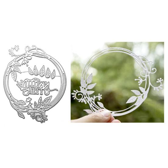 Girlanda liściowa Koło Wykrojniki DIY Scrapbook Paper Cards Photo Craft Stencil