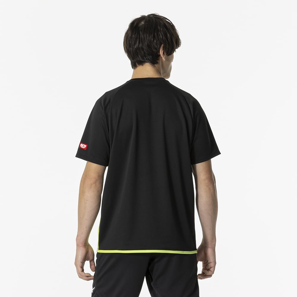Table Tennis Game Short JTTA Size M Shirt, Sleeve, Certified, Moisture-Wicking, Quick-Drying, Unisex, Adult, Black, (82JAB102)